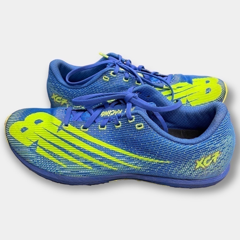 New Balance Men's Racing XC7 Cross Country Spikes Blue Neon Size 11